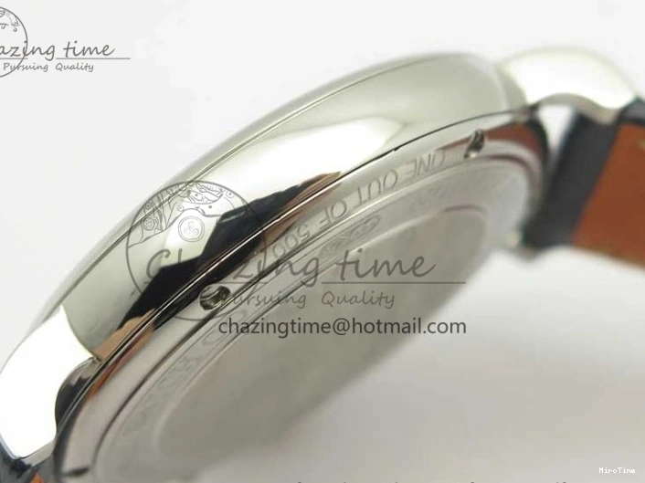 MIROTIME 0402 Refined Portofino Automatic SS MKF 1:1 Best Edition Blue Dial On Blue Leather Strap MIYOTA 9015 V 7201